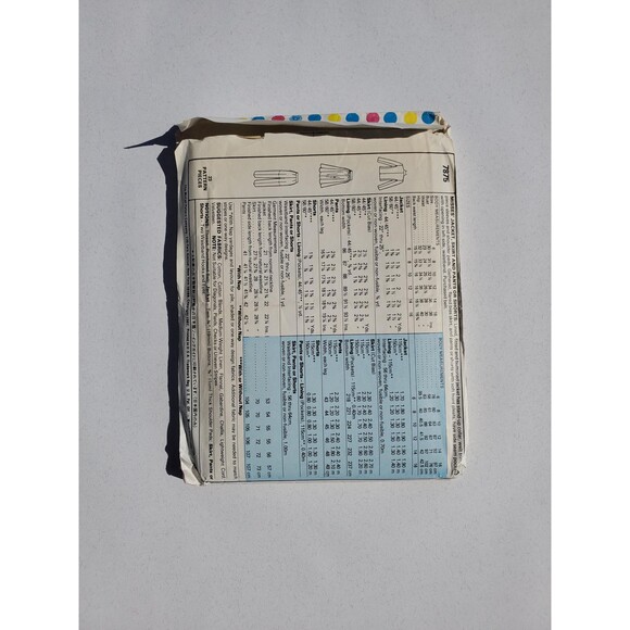 McCall's 7875 - Misses' Jacket, Skirt and Pants or Shorts - Size 10 - Uncut - Picture 2 of 3